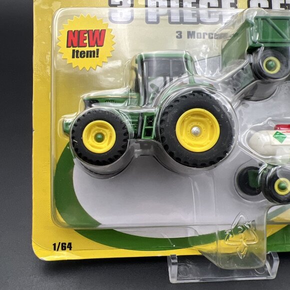 2004 ERTL John Deere 3 Piece Tractor Trailer Trail Set, #37290A, NOS - Picture 4 of 12